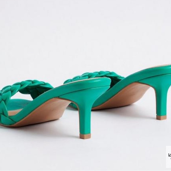 Torrid Green Woven Toe Strap Mule 8.5 (WW) - Picture 3 of 9